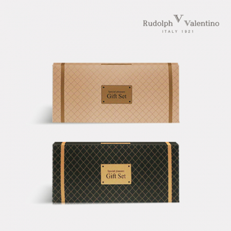 루돌프 발렌티노 중목 스포츠 쿠션 양말 (남) 2족 기프트 박스 #4