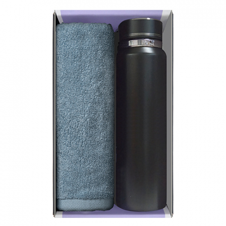 송월 프리미엄 선물 세트 (송월 라이트 무지40 1P + 프리미엄온도텀블러 600ml / 800ml / 1000ml 1P) #6