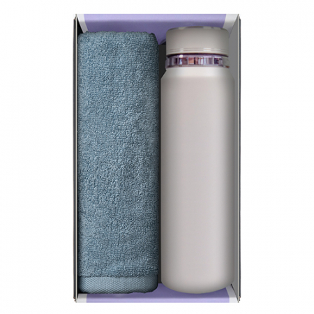 송월 프리미엄 선물 세트 (송월 라이트 무지40 1P + 프리미엄온도텀블러 600ml / 800ml / 1000ml 1P) #7