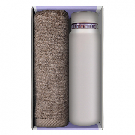 송월 프리미엄 선물 세트 (송월 뉴 컬러 무지40 1P + 프리미엄온도텀블러 600ml / 800ml / 1000ml 1P) #5