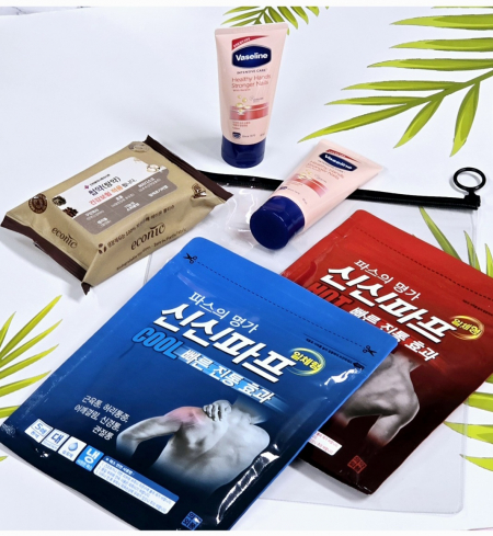 신신파스 5매입 1팩 핫파스 쿨파프(신신파프5매+생분해 티슈10매+바세린 핸드크림 50ml) #2