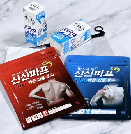 신신파스 5매입 1팩 핫파스 쿨파프(신신파프5매+신신제약 쿨연고+자외선 차단 쿨토시) #2
