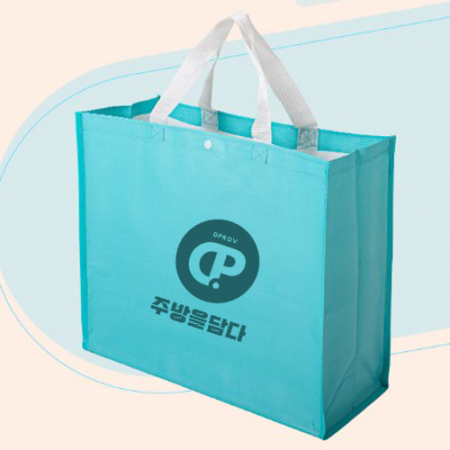 데일리 파스텔 타포린가방 시장가방 쇼핑가방 대형 컬러인쇄 쇼핑백 #3