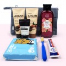 과일나라 아르간 샴푸+컨디셔너 + LG온더바디 바디워시 + 나드(NARD) 클렌징폼 + 크리오 치약칫솔 + 카카오프렌즈 여행용티슈