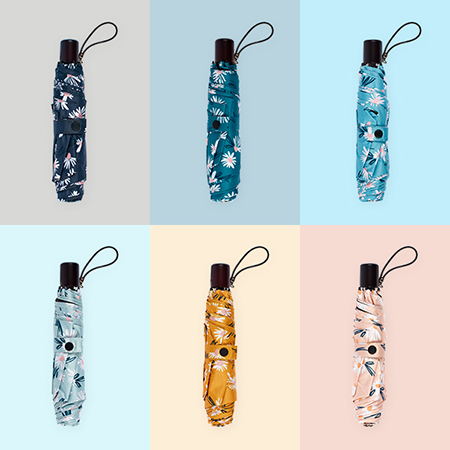 아쿠아시티 PREMIUM 3단 데이지 초경량 암막 우양산 #4