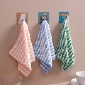 흡수력 물결무늬 핸드 타올 극세사 다용도 행주 거실 욕실 주방 세차