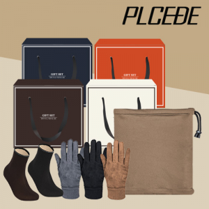 플씨드 글로우 시크 넥워머 + 스웨이드 터치 장갑 + 방한덧신 3종 세트