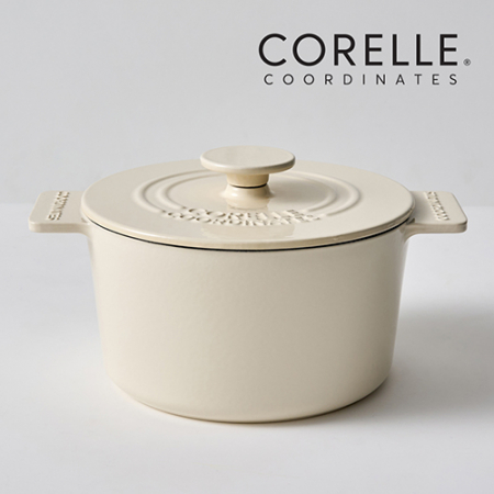 코렐 코디네이츠 무쇠 애슐리 18cm 양수냄비 (레드, 무광블랙, 아이보리) #3