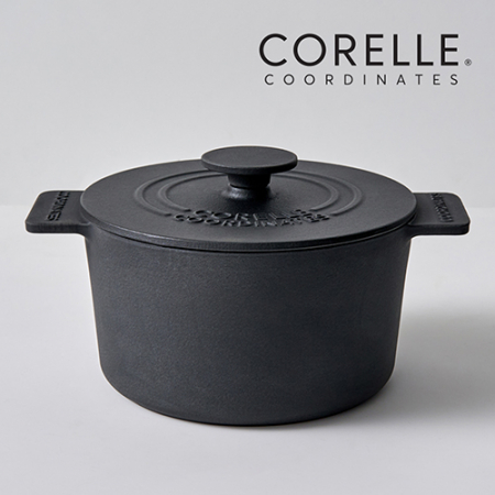 코렐 코디네이츠 무쇠 애슐리 18cm 양수냄비 (레드, 무광블랙, 아이보리) #2