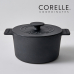 작은이미지: 코렐 코디네이츠 무쇠 애슐리 18cm 양수냄비 (레드, 무광블랙, 아이보리) #2