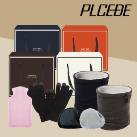 플씨드 프리미엄 넥워머 + 베이직 털 귀마개 + 스마트 터치 무지 장갑 + 다용도 손난로 4종세트 #2