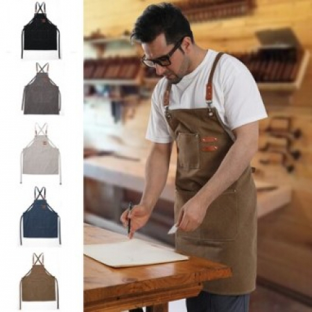 루미노 프리미엄 앞치마 주방 바리스타 미용실 어린이집 보육교사 원피스 #2