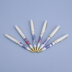 금장 자개일러스트 전통볼펜 리필심세트 화이트