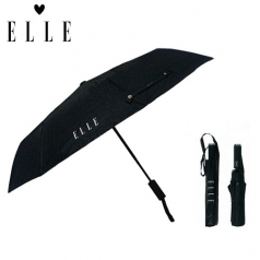 엘르 3단 UV차단 암막 무지 완전자동 우산