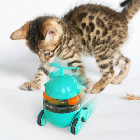 심플 프로펠러 오뚝이 간식볼(블루그린) (S-1) #2