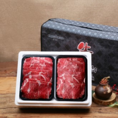 [안동한우정] 1등급 한우 정육실속 선물세트 8호(300g*2)0.6k불고기 300g+불고기 300g