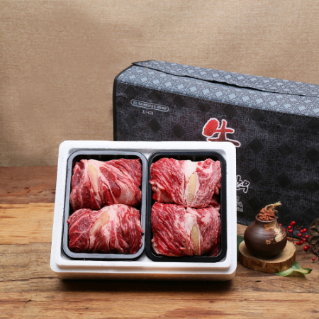 [안동한우정] 1등급 한우 구이실속 선물세트 10호(300g*2)0.6k등심 300g+등심 300g #2