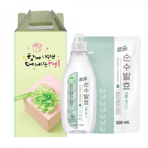 라이온 참그린 주방세제 용기1 리필1 세트