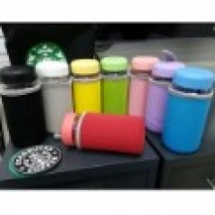 네오플랜 보틀파우치 블랙 500ml, 핸디 물통 손잡이 물병 파우치 주머니 350ml 500ml