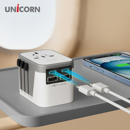 유니콘 TA-1500AC 해외여행용멀티어댑터 4대동시충전 가능 전용파우치 // 200여개국 사용가능 #4