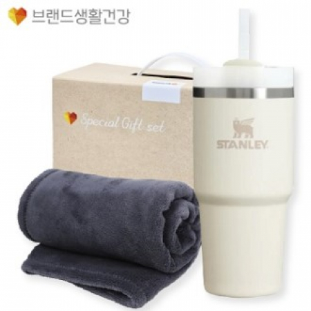 겨울방한(스탠리텀블러 퀜처591ml+부드럽고 따뜻한 담요) #2