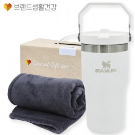 겨울방한(스탠리 플립텀블러591ml+부드럽고 따뜻한담요) #2