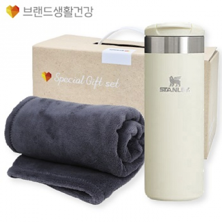 겨울방한(스탠리 에어로라이트473ml+부드럽고 따뜻한담요) #3