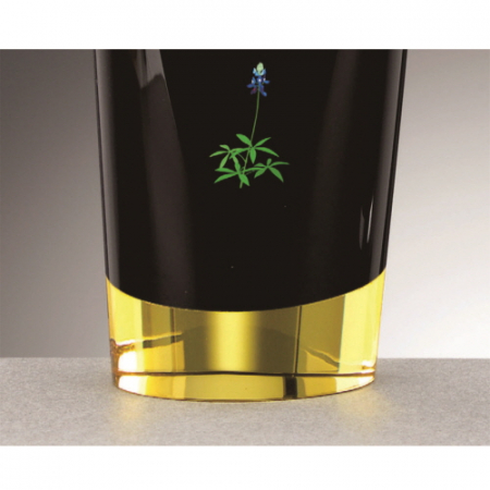 블랙 옐로우 투톤 통 크리스탈 상패 #6