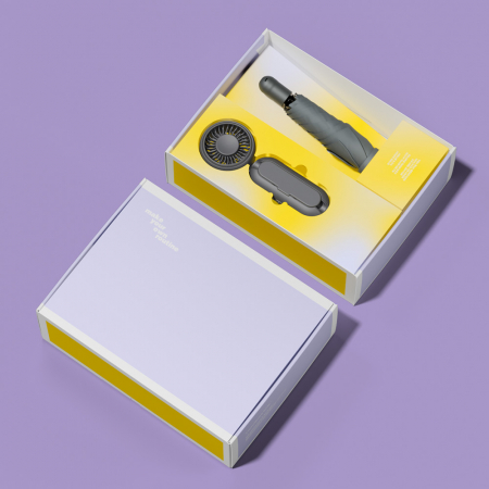 루티네 선물세트 핸디 자동 암막 양우산 + 우산애착 미니 선풍기 #4