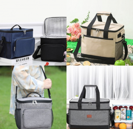 보온 보냉 쿨러백 피크닉 가방 쿨링 아이스 백 보온가방 보냉가방, 도시락 가방 런치백 보온보냉백 보온백// 소풍 캠핑용 냉온 #4