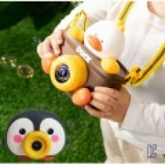 카메라 펭귄, 자동 비눗방울, 비누방울 버블건, 어린이 선물용 장난감 완구// 판촉용