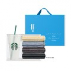 스타벅스 리유저블 벤티컵 709ml 호텔핸드타올 1P 손잡이 기프트박스 세트 // 색상랜덤