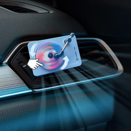 파인큐브 LPCAF-250 레트로 컬러 LP 턴테이블 차량용 방향제 #2