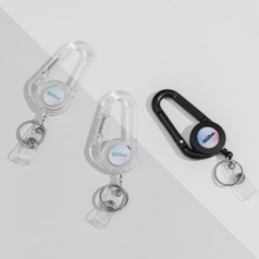 와이어 카라비너 굿즈 키링 로고인쇄