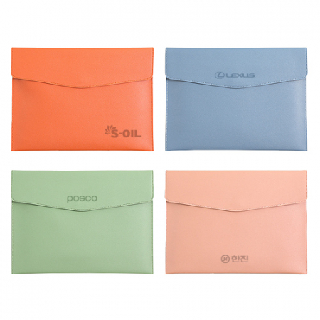 A4 서류용 마그네틱 레더 파우치 H148 #2