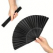 918 우아한 블랙 대나무 부채