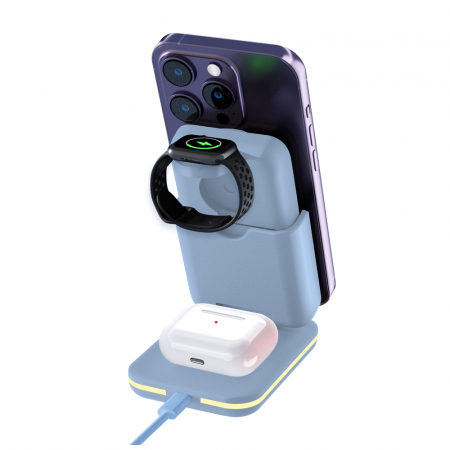 엑스트라 WCP-310 마그네틱 무선 충전 보조배터리+폴딩 스탠드 애플, 갤럭시워치 겸용 #2