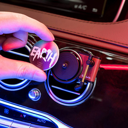 파인큐브 레트로 우드 LP턴테이블 차량용 방향제 #2