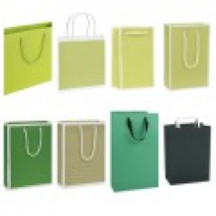 그린색 쇼핑백