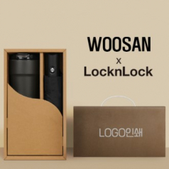 가르시아3단모던완전자동우산+락앤락메트로카페