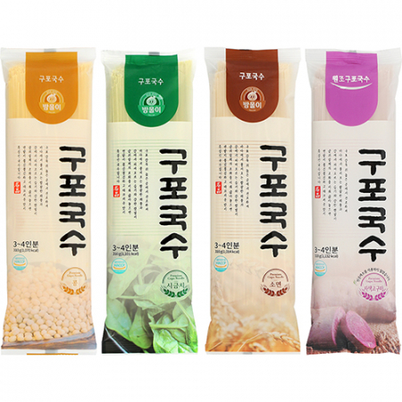 명품 구포국수 선물세트 4종 (콩소면+시금치소면+일반소면+자색고구마소면) #4