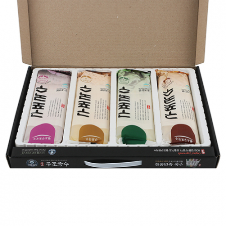 명품 구포국수 선물세트 4종 (콩소면+시금치소면+일반소면+자색고구마소면) #6