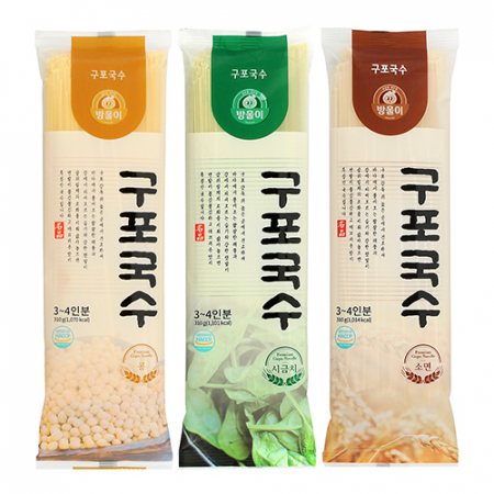 명품 구포국수 선물세트 3종(콩소면+시금치소면+일반소면) #4