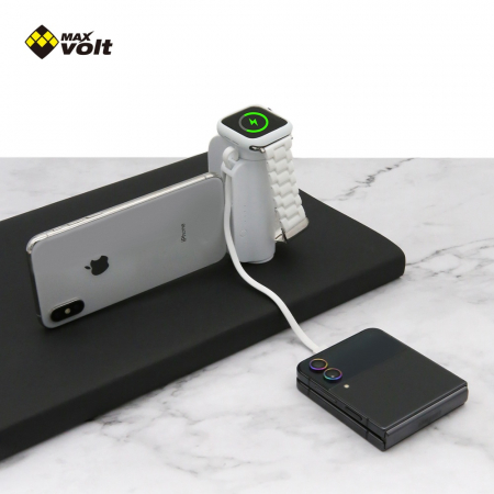 맥스볼트 B1 스마트워치 무선충전 겸용 도킹형 보조배터리 4500mAh #3