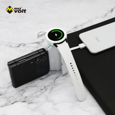 맥스볼트 B1 스마트워치 무선충전 겸용 도킹형 보조배터리 4500mAh #2